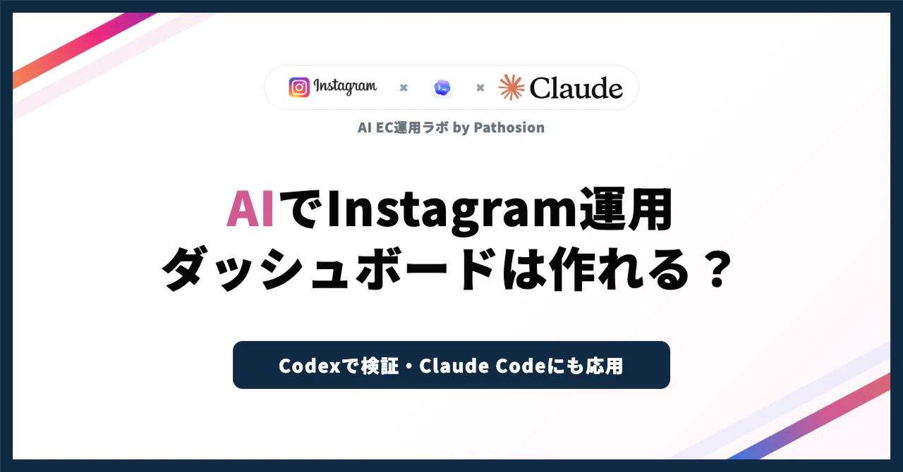 AIでInstagram運用ダッシュボードは作れる？Codex / Claude CodeとGraph API連携を進める方法｜AI EC運用 ...