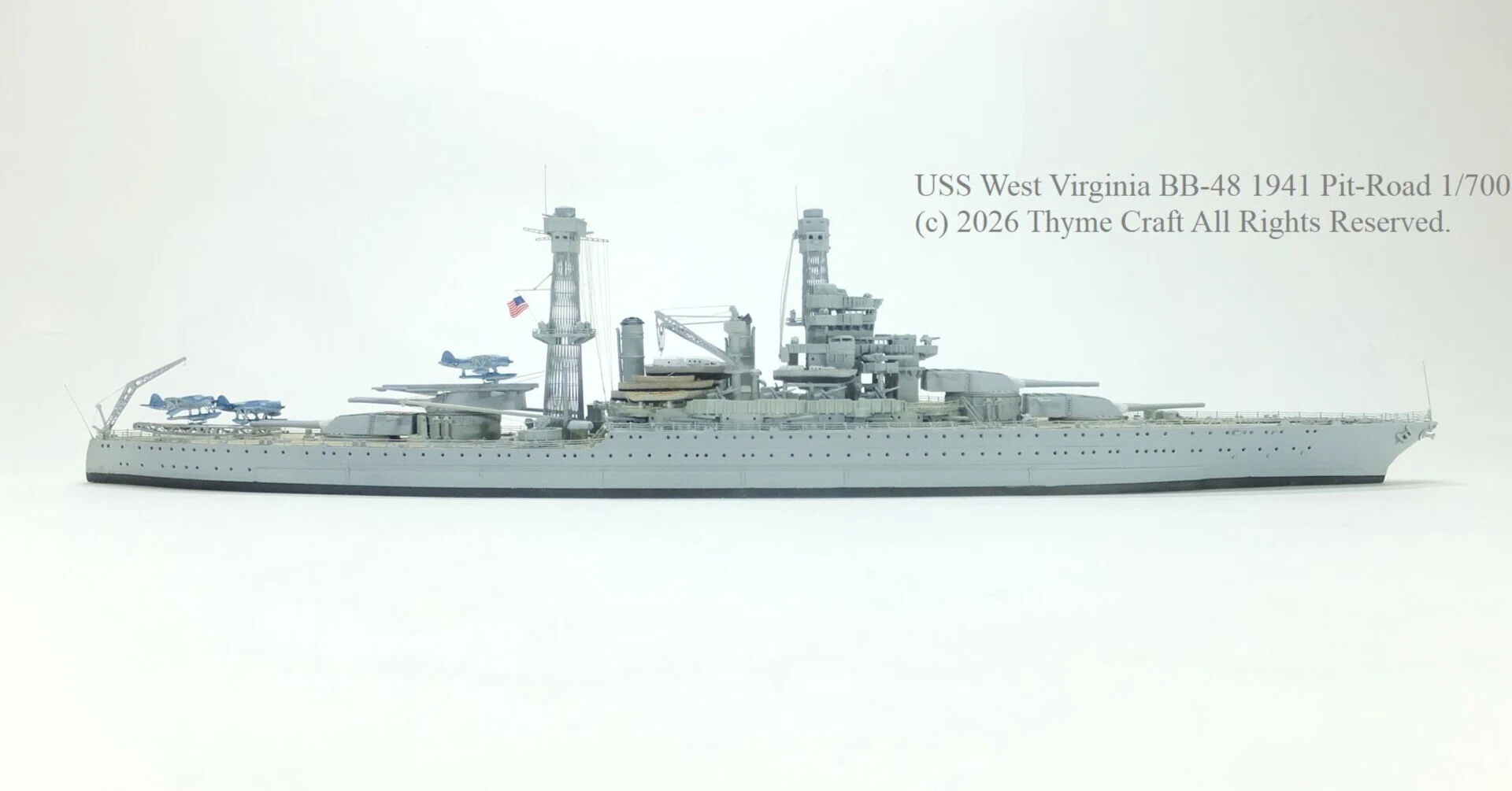 USS West Virginia BB-48 1941 アメリカ海軍戦艦 ウェスト
