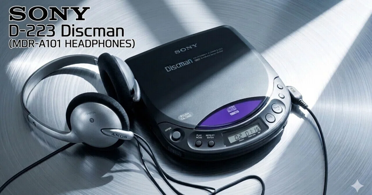 SONY Discman D-223 — The 90s Sony sound you want to get your hands