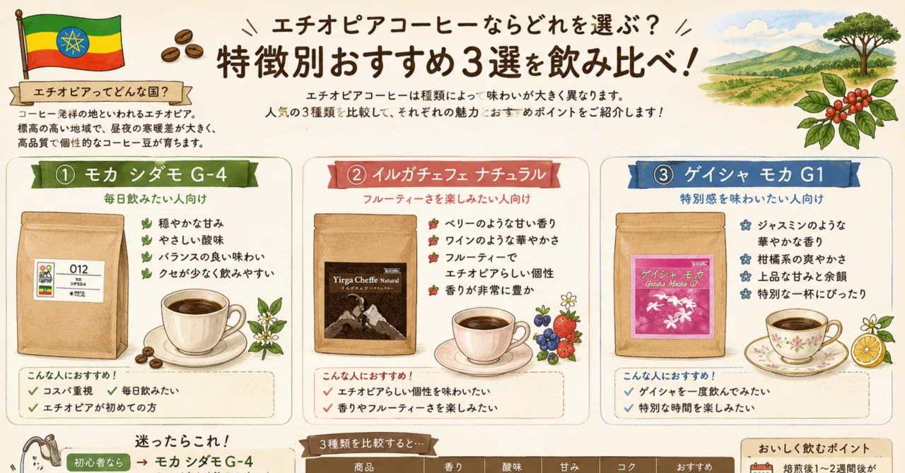 コーヒー エチオピア 特徴