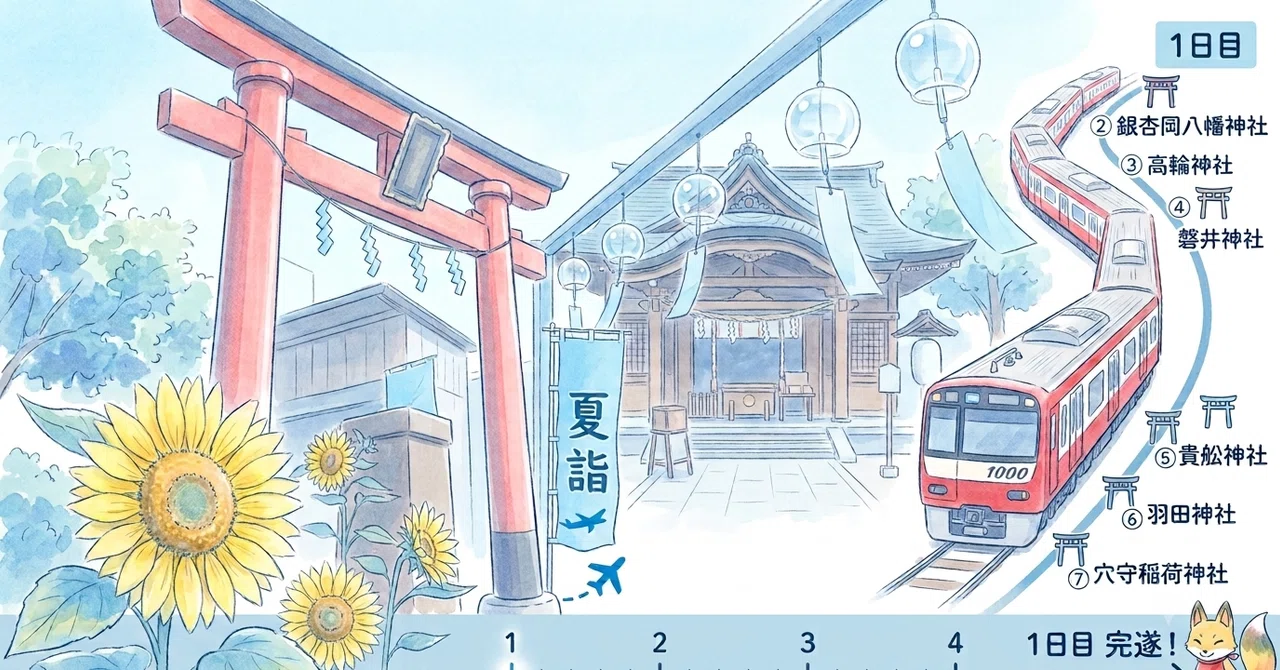 ⛩️🎐046｜京急夏詣2026~1日目~｜銀杏岡八幡神社〜穴守稲荷神社