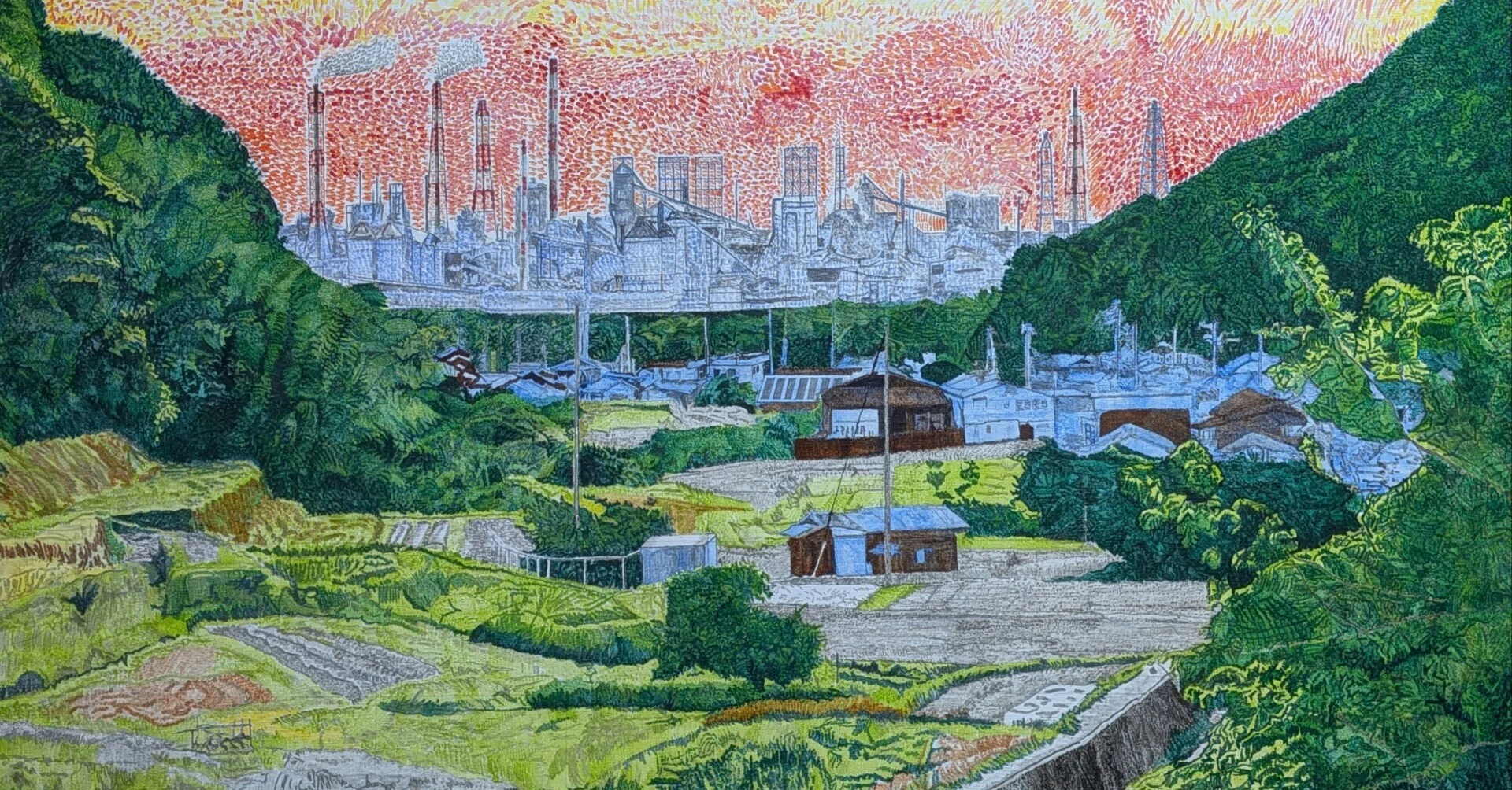 Step74】「交錯」油彩画｜瑞島 魁祐（みずしま かいゆう）