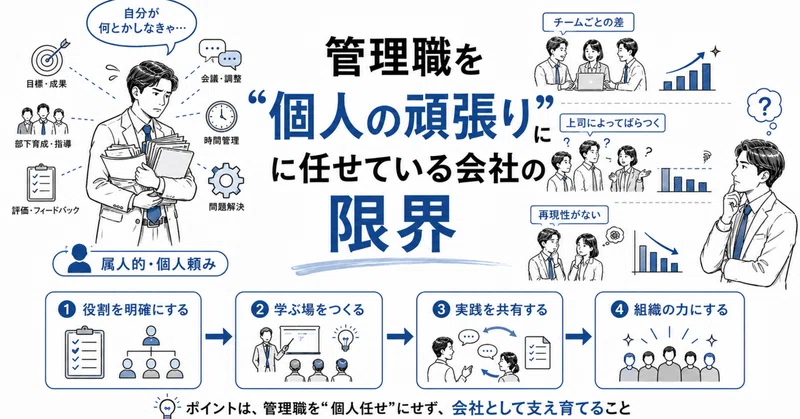 管理職を“個人の頑張り”に任せている会社の限界