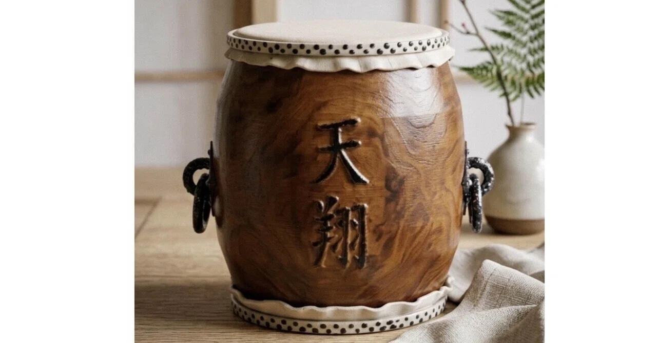和太鼓のミニチュア 作ったよ｜maruko workshop