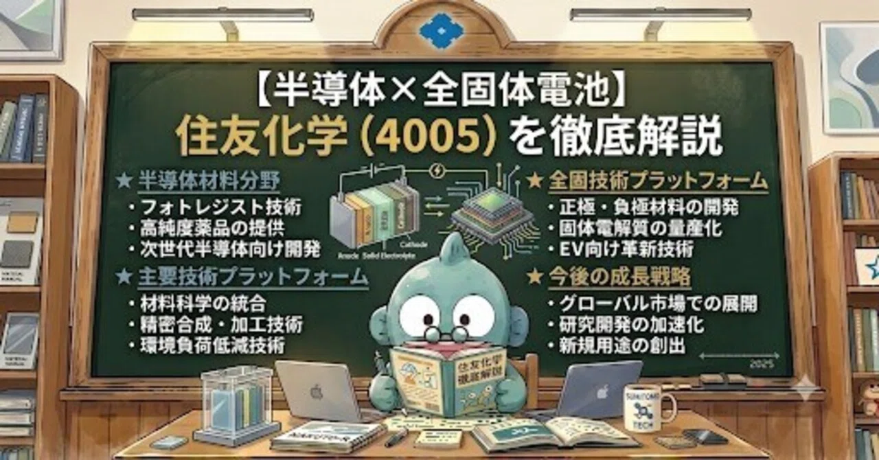 半導体×全固体電池】住友化学（4005）を徹底解説｜kuroino