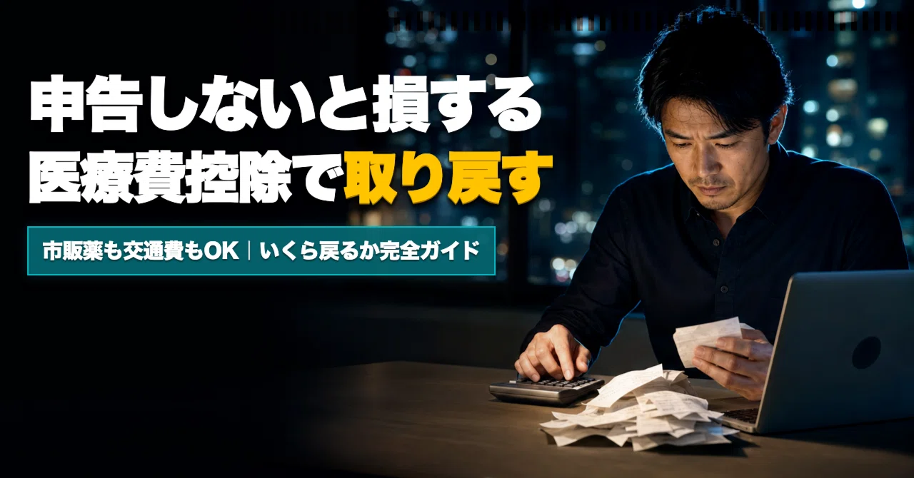医療費控除 50万円 いくら戻る