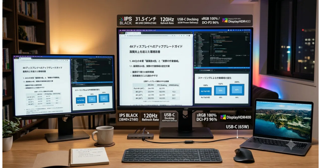 デスクトップPC／4Kディスプレイ 4Kで操作環境の大革新、コスパ最強4Kディスプレイの選定ガイド 2026.7