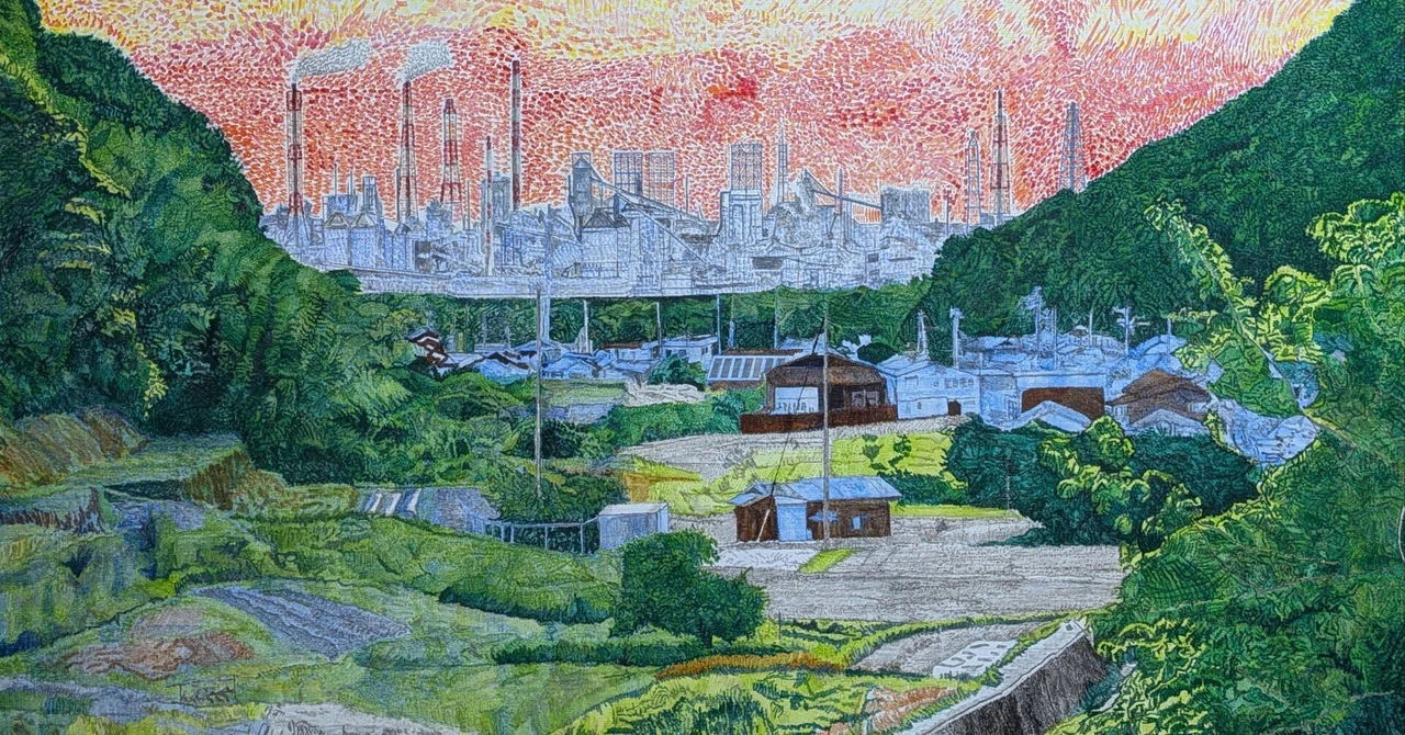 油彩画 油絵 風景画・S.TAKUSHIMA Step76】「交錯」油彩画｜瑞島 魁祐（みずしま かいゆう）