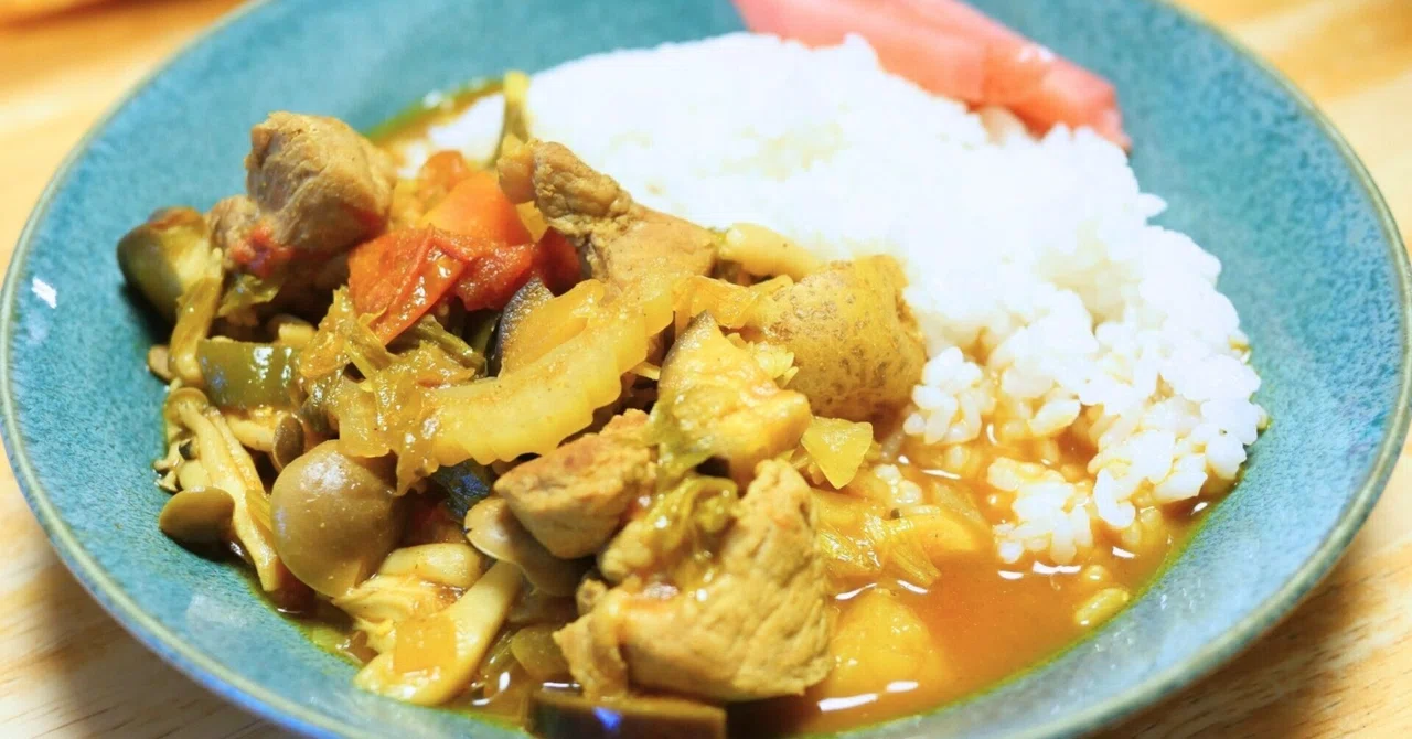 カレー用の豚肉との出会いで、今日の献立が決まる
