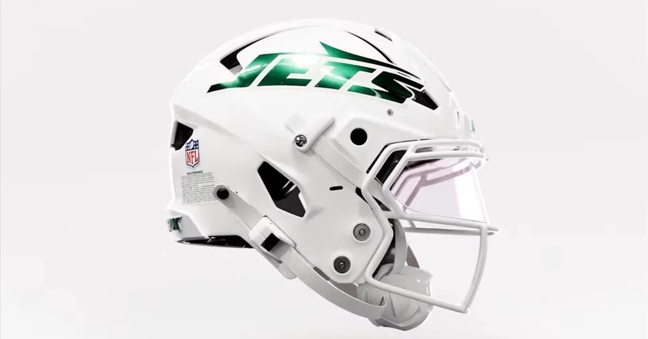 【NFL実使用】ニューヨークジェッツヘルメット WorthTheCost：NY ジェッツのホワイトヘルメットよりも緑の芝は？｜十一