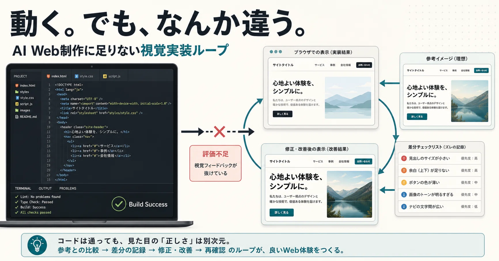 Codexで「動くけど、なんか違うサイト」ができるのはなぜか？AI時代の