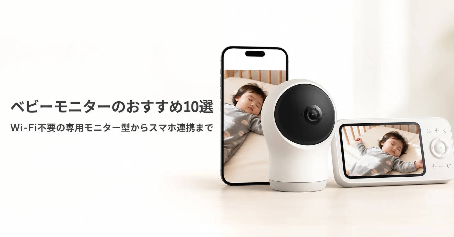 ベビーモニターのおすすめ10選・口コミ評判 Wi-Fi不要の専用モニター型