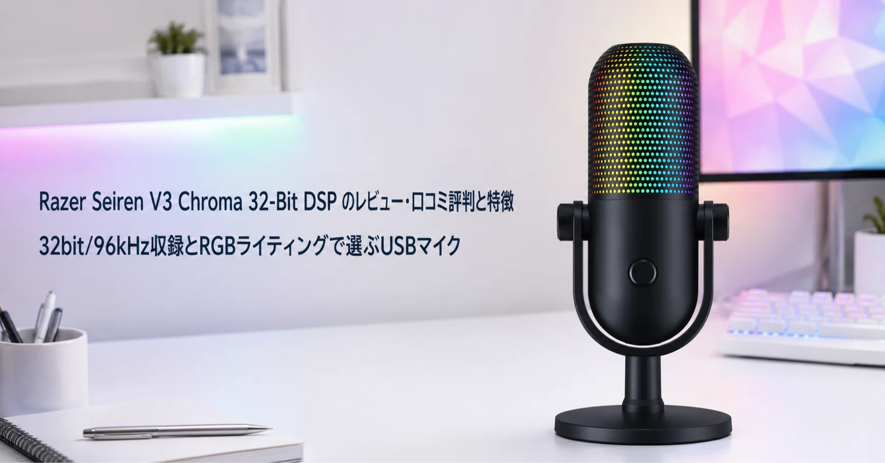 Razer Seiren V3 Chroma 32-Bit DSP のレビュー・口コミ評判と特徴