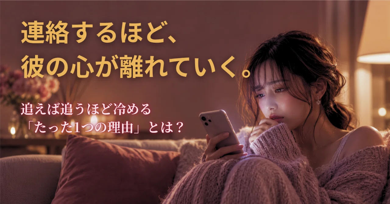 連絡取らないと冷める 男