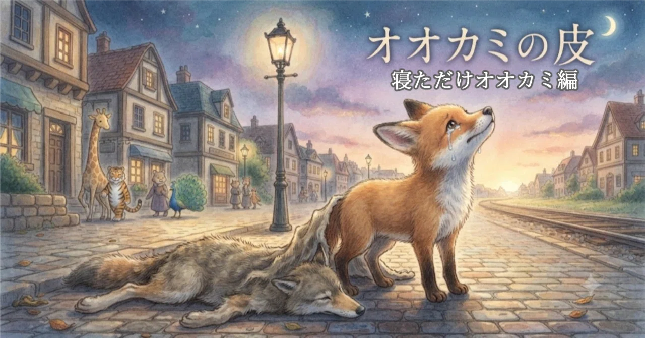 えんどれすめいど オオカミ オオカミの皮【寝ただけオオカミ編】｜えーあいだもの | AI小説家
