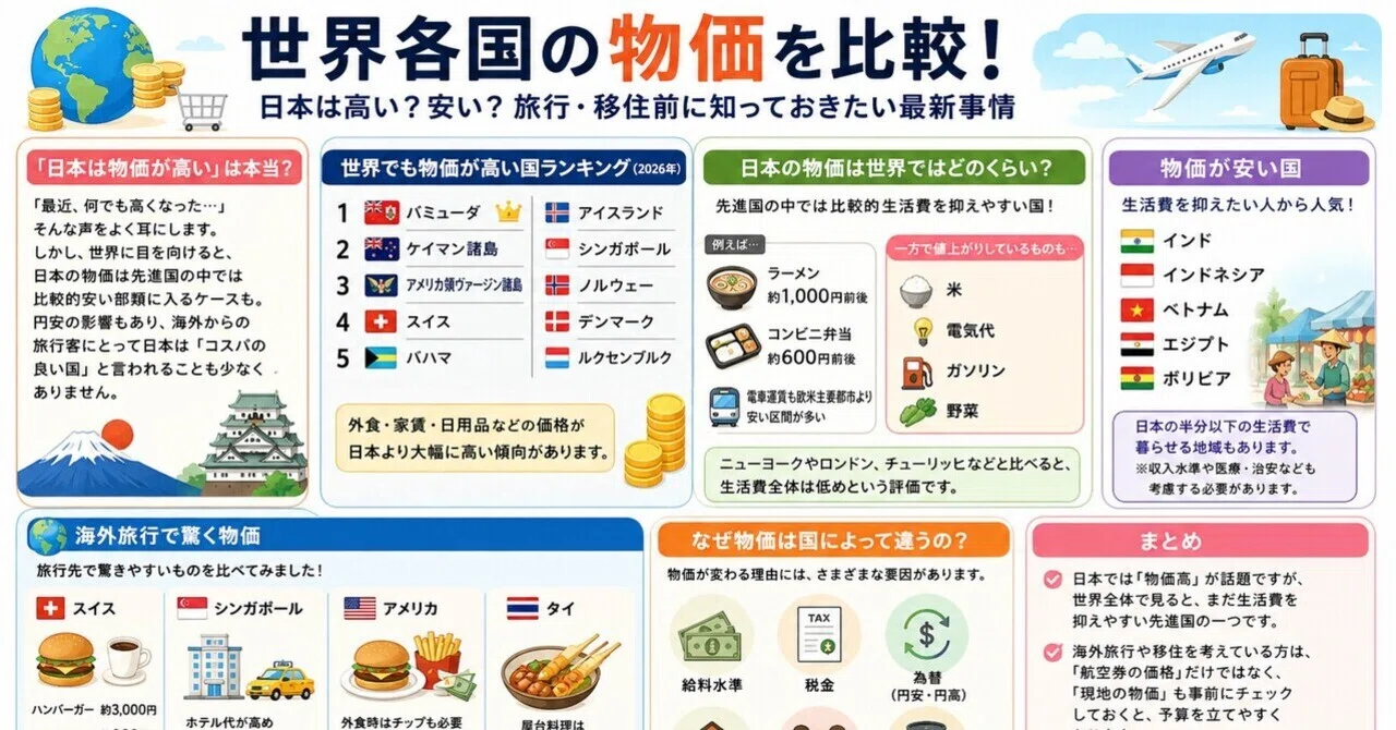 物価 の 高い 国