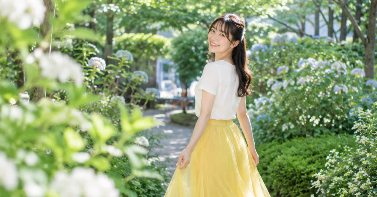 画像生成AI】「チュールスカートの女性ポートレート」をAIで生成する