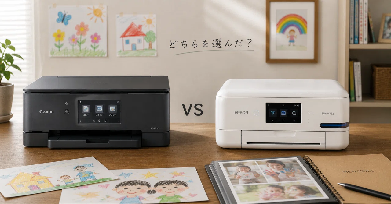 子どもの作品をデータで残したい——40代が「Canon PIXUS TS8630」と