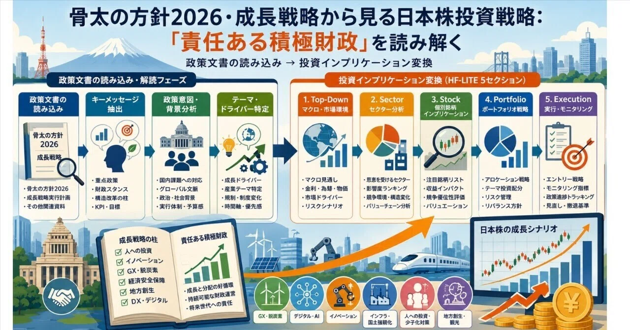前編・無料】骨太の方針2026・成長戦略から見る日本株投資戦略：「責任