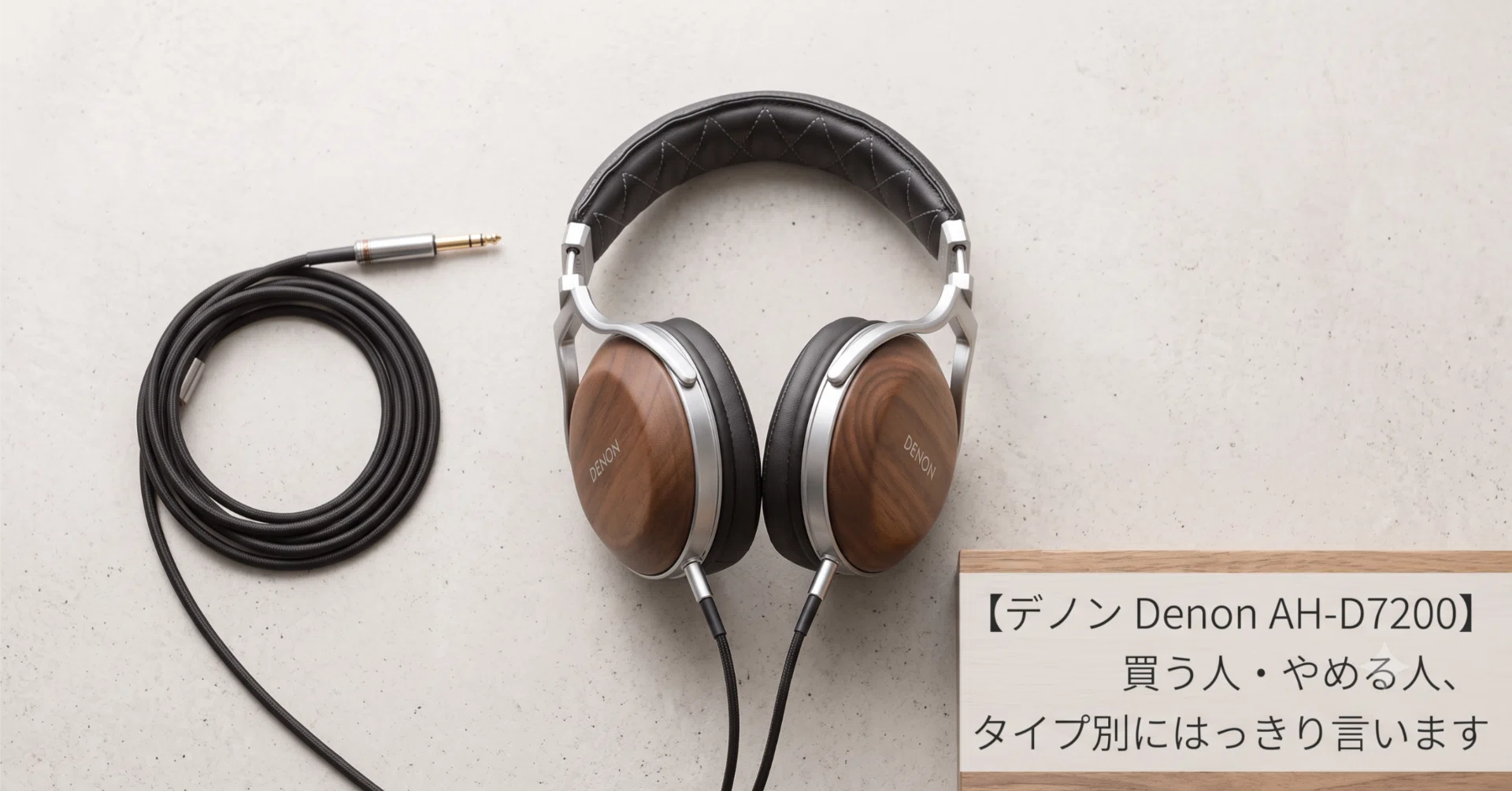 デノン Denon AH-D7200】買う人・やめておくべき人、タイプ別に言い