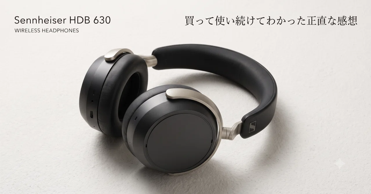 ゼンハイザー(Sennheiser) ワイヤレスヘッドホン HDB 630レビュー