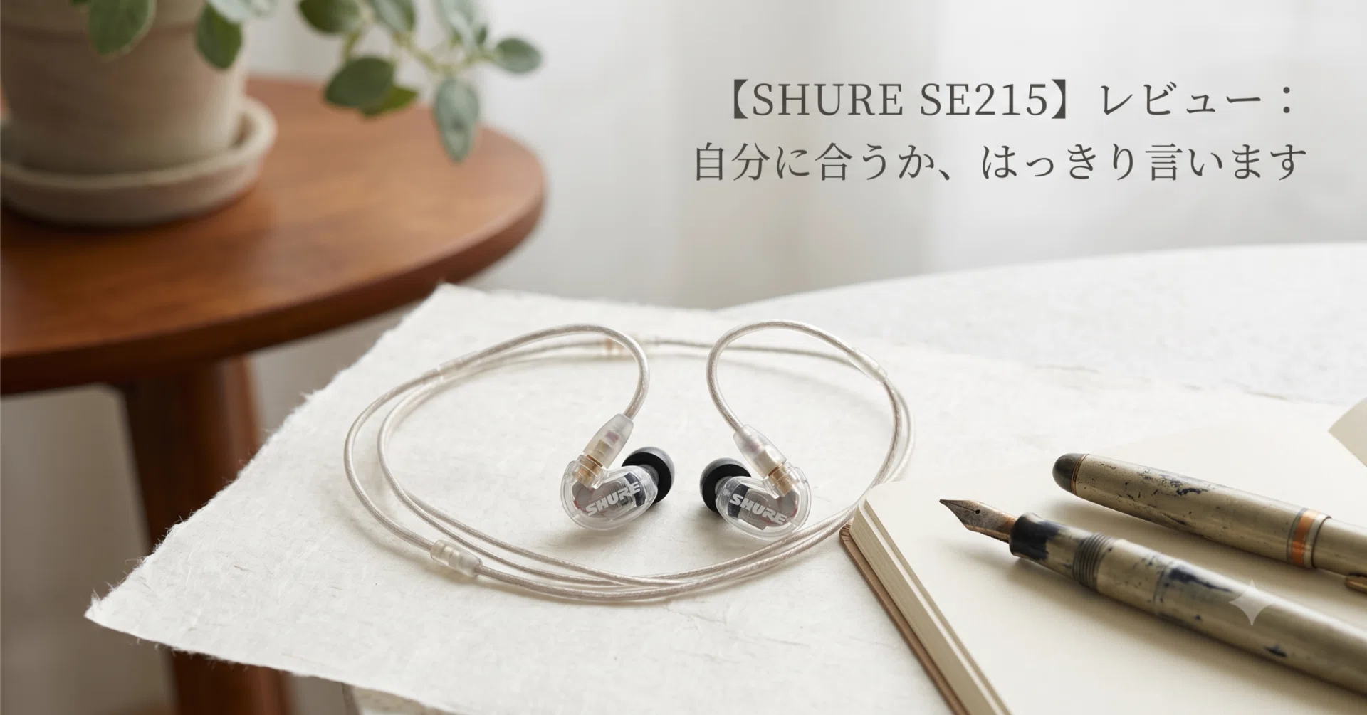 SHURE SE215 有線イヤホン 音の隔離 SHURE シュア イヤホン 有線 SE215】買う人・やめる人、タイプ別に