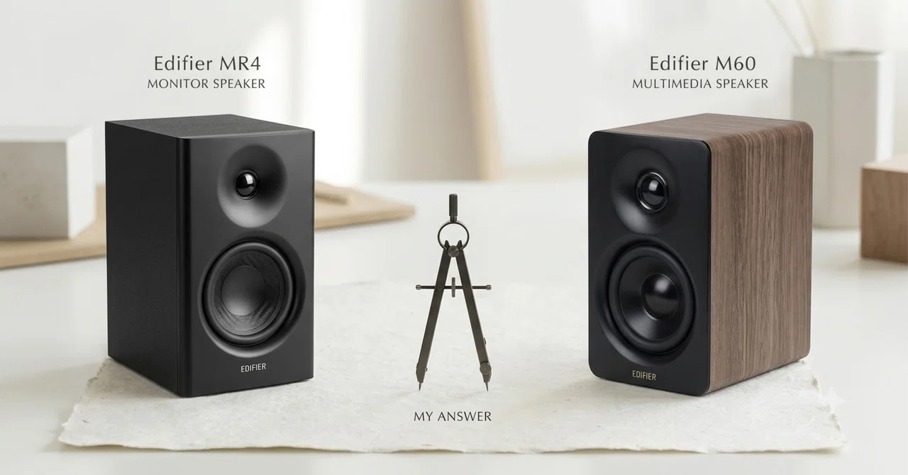 Edifier MR4 モニタースピーカーかEdifier M60 マルチメディア