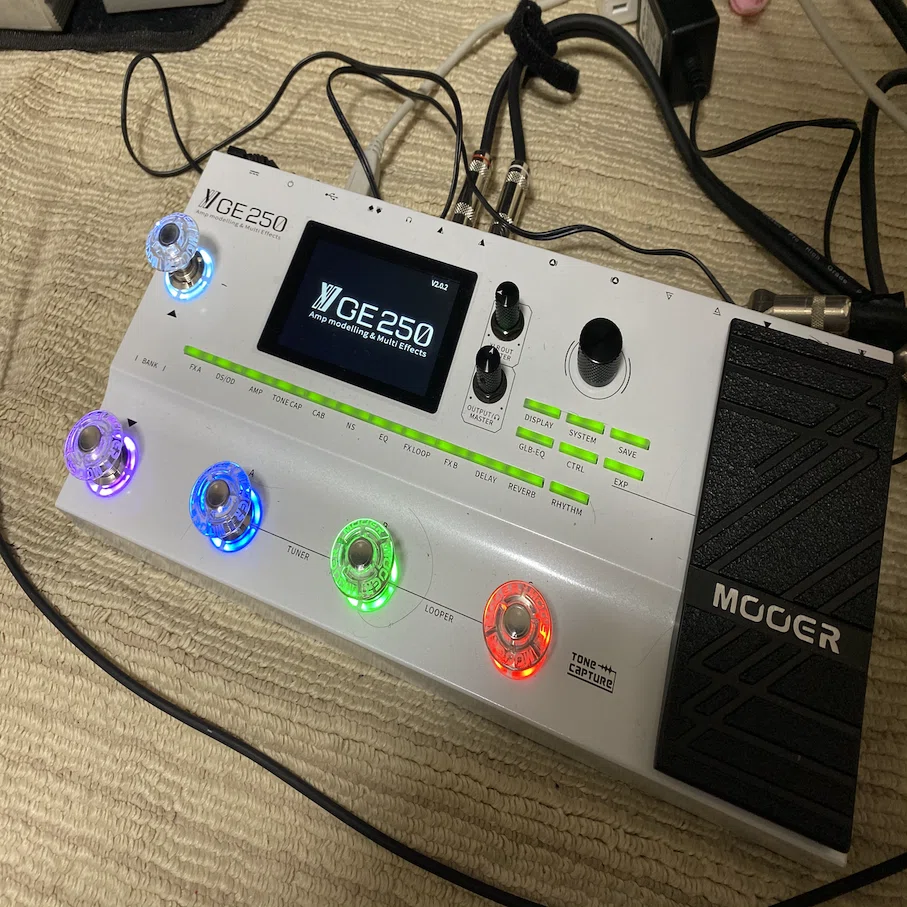 Mooer GE250をバージョンアップしたお話｜しゅってぃ