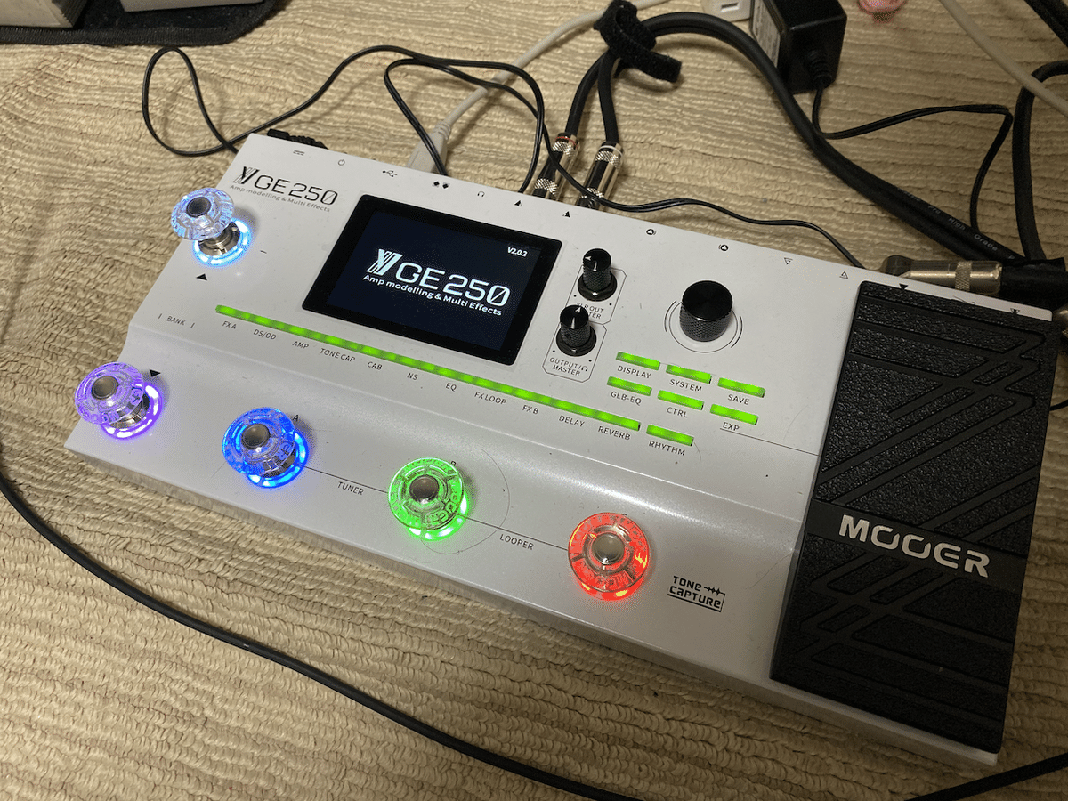 Mooer GE250をバージョンアップしたお話|しゅってぃ Mooer GE250をバージョンアップしたお話|しゅってぃ