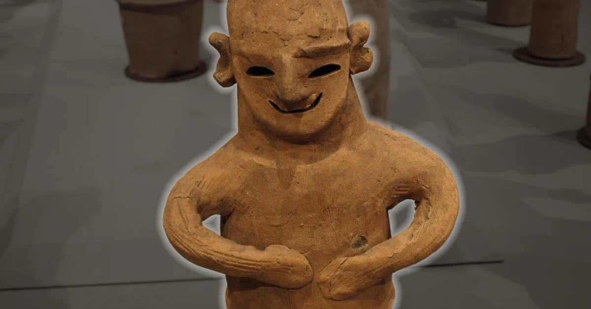ただ今展示中⑤《埴輪 笑う男子》古墳時代・6世紀、東京国立博物館