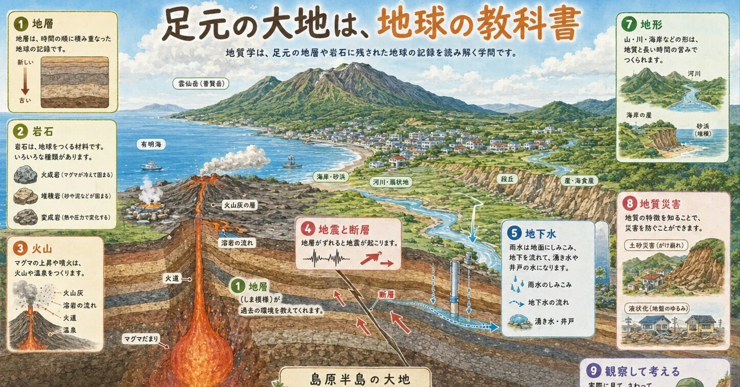 身近な地形の「なぜ？」から学ぶ、Quuny流デジタル教科書ーー地質学