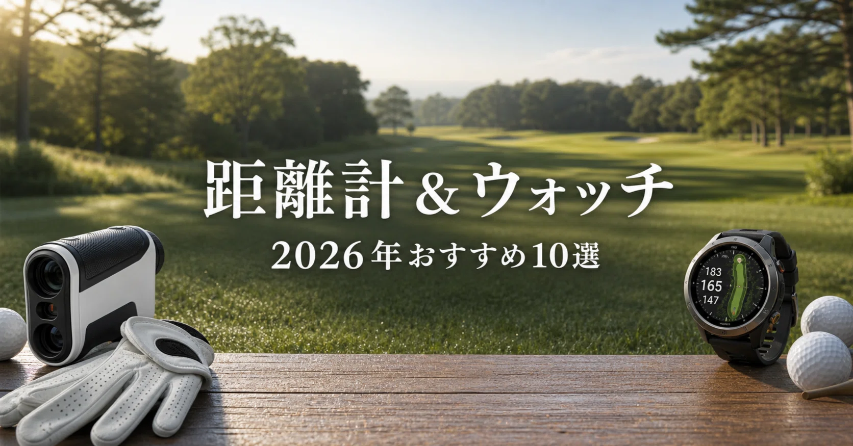 ゴルフ距離計・ゴルフウォッチおすすめ10選 2026年に失敗しない