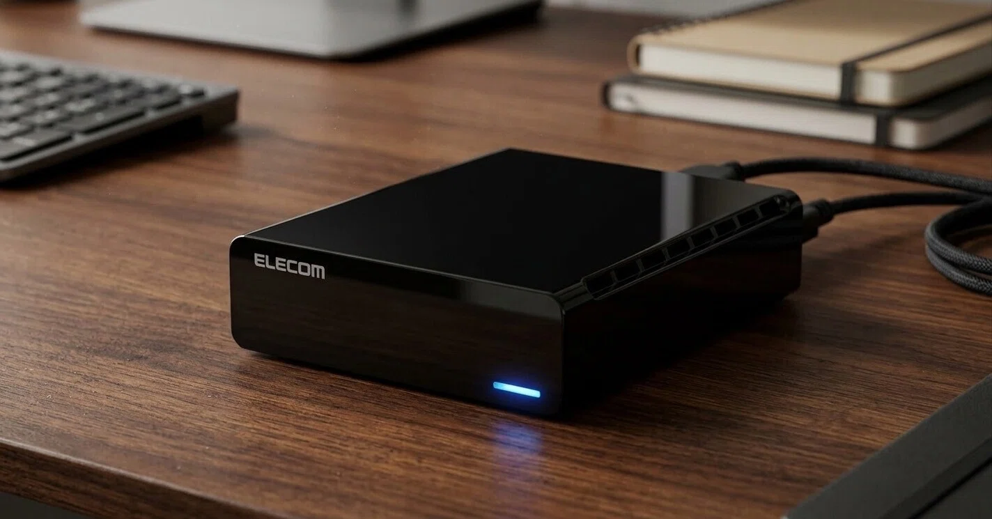 ELECOM 外付けHDD 8TB 本体 4TBの内蔵HDDと同じ価格で、8TBの外付けHDDが買えてしまう話｜あかうさ📸
