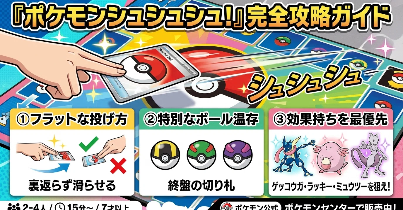 ポケモンまとめ ポケモン シュシュ 新作ボードゲーム ポケモンシュ
