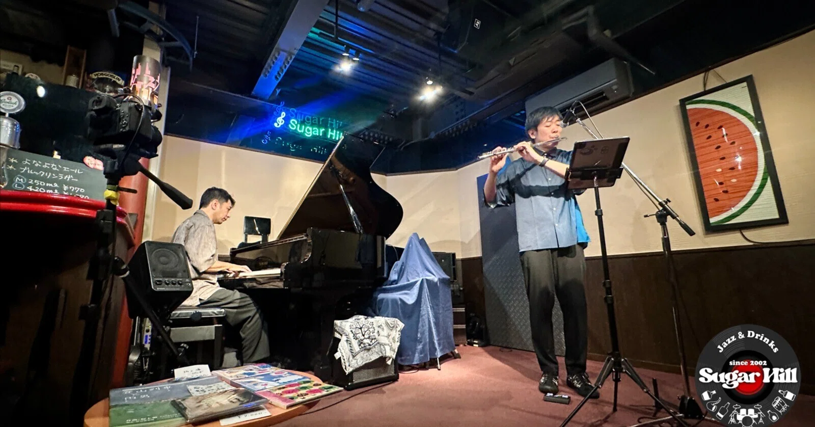 7/24(金)ピアノ松本圭司 フルート坂上領｜jazz&drinks Sugar Hill