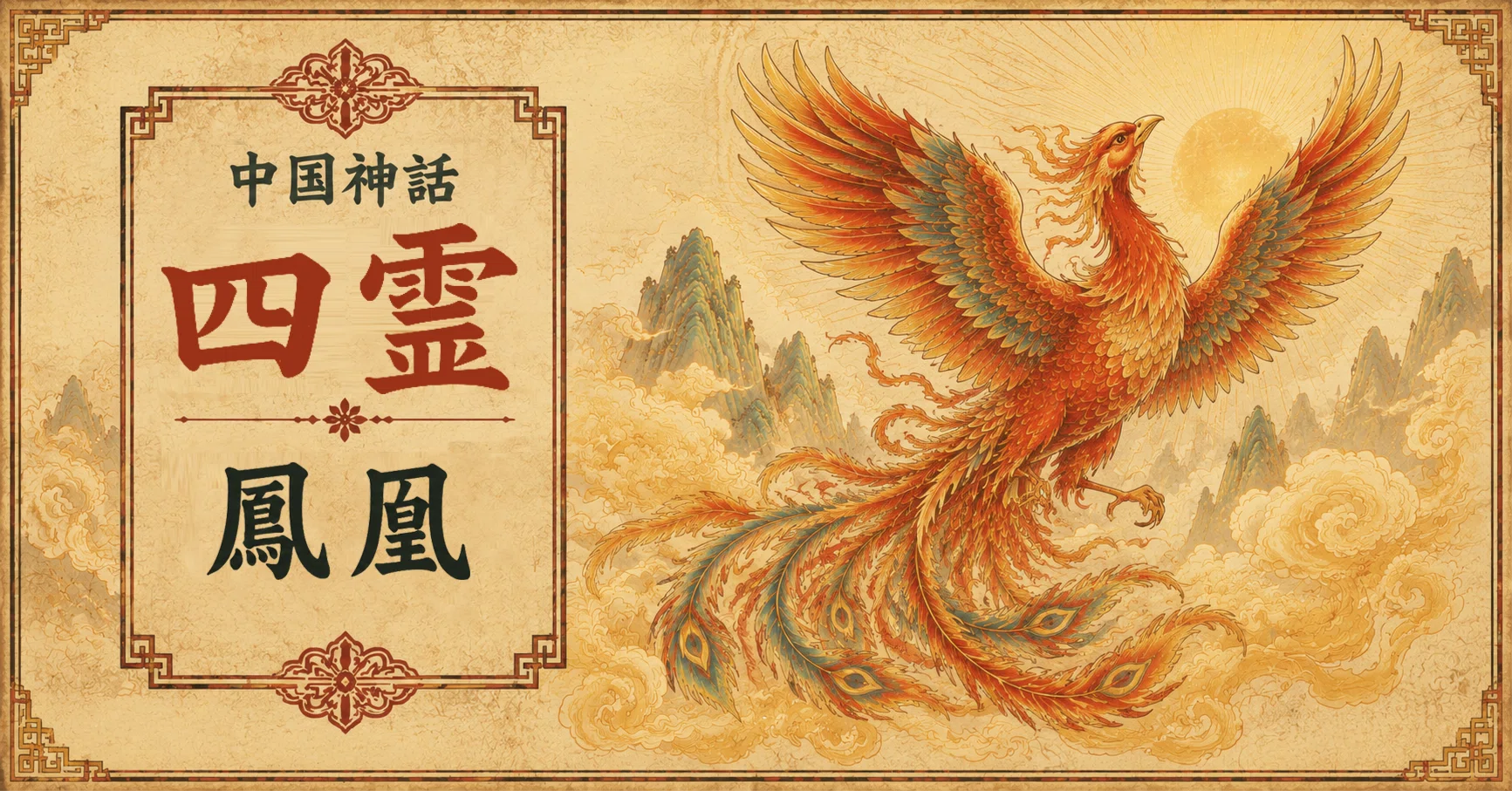 中国神話】四霊② 鳳凰とは？ 平和の時代にだけ現れる百鳥の王｜華流