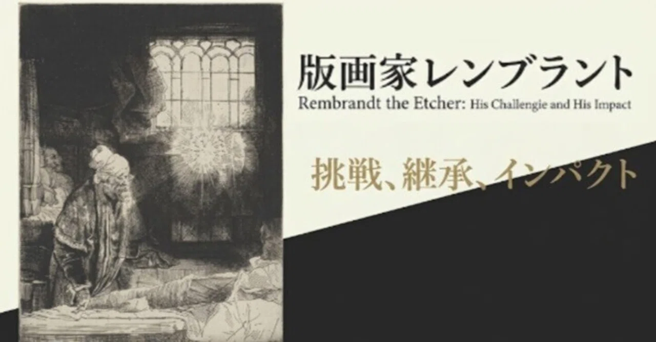展覧会：版画家レンブラント 挑戦、継承、インパクト (上野・国立西洋