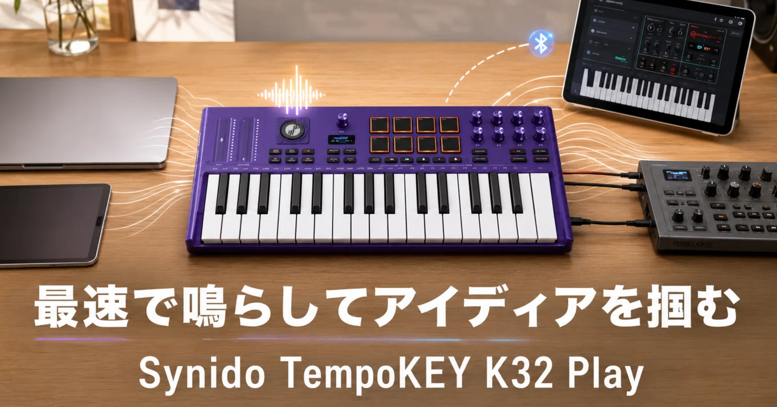 最速で鳴らしてアイディアを掴む、Synido TempoKEY K32 Play｜伝思音学