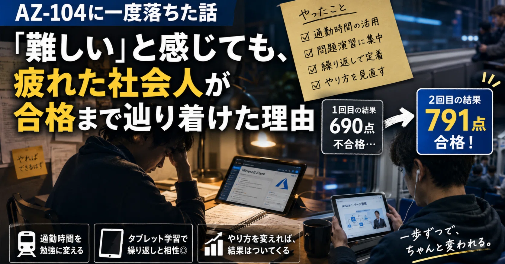 AZ-104に落ちた話｜「難しい」と感じても、合格を掴んだ勉強法｜ピピお