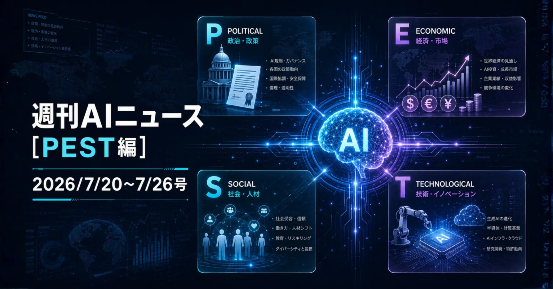 週刊AIニュース[PEST編] (2026/7/20~7/26号)｜Yasuhito Morimoto
