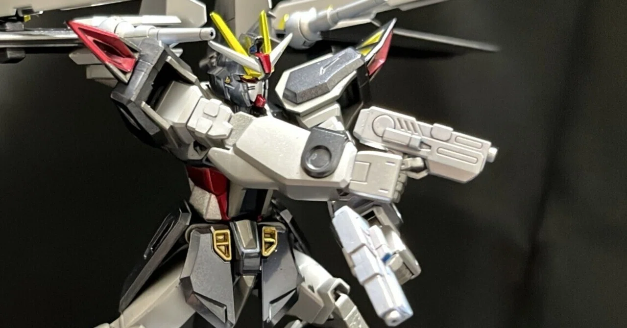ガンプラ】HGストライクノワールをキャンディ塗装｜合わせ目処理・塗装