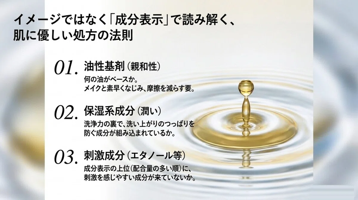 オルビス ザ:洗浄成分と保湿成分、そのバランスをどう見るか