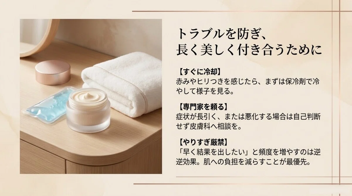 家庭用光美容器の効果：出力・照射方式の考え方の図解