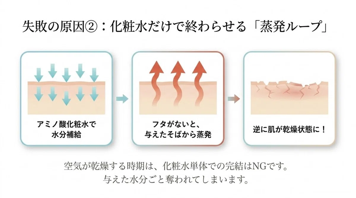 アミノ酸化粧水の位置づけの図解