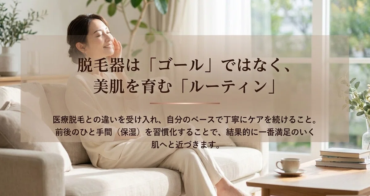 家庭用光美容器の効果：自宅でケアを続けたい方に｜定番メーカーの光美容器の図解