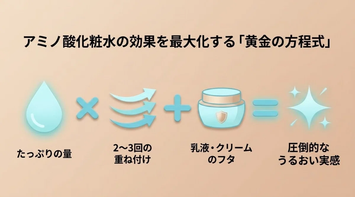 アミノ酸化粧水:アミノ酸系の定番化粧水という選択肢の図解