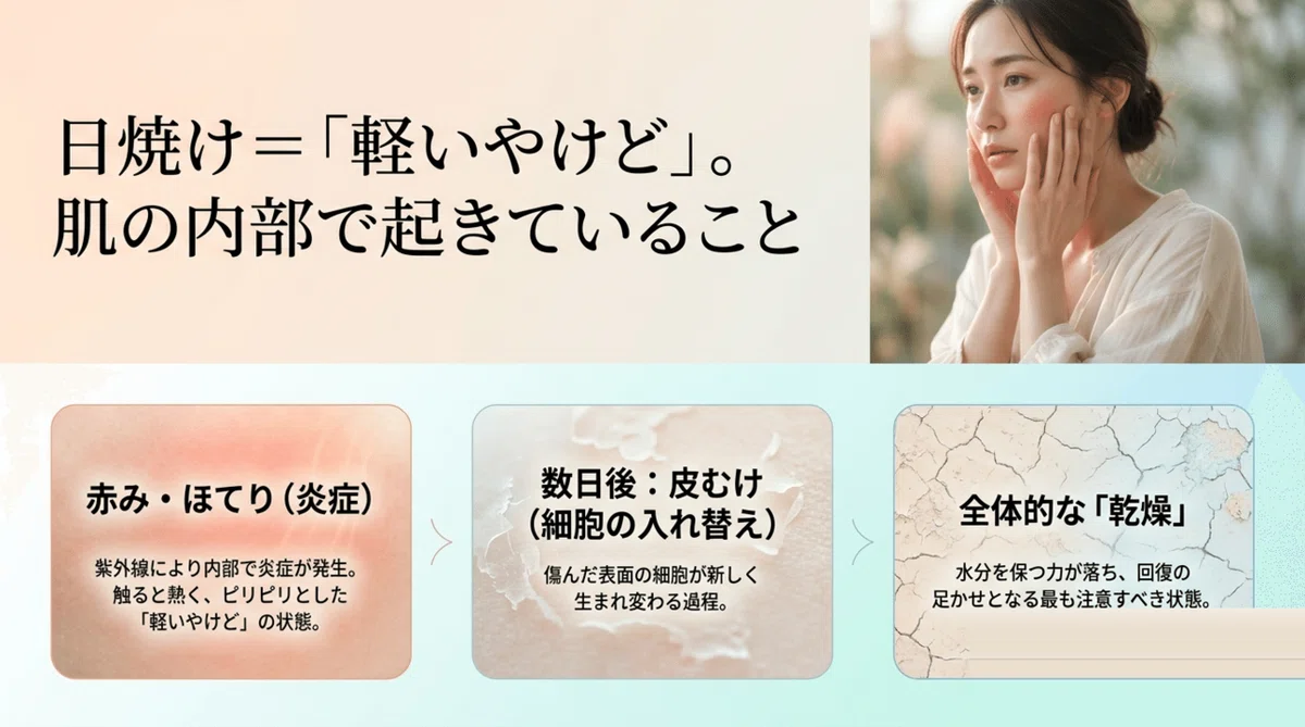 記録的猛暑:記録的な猛暑で「うっかり日焼け」──ヒリヒリする肌に
