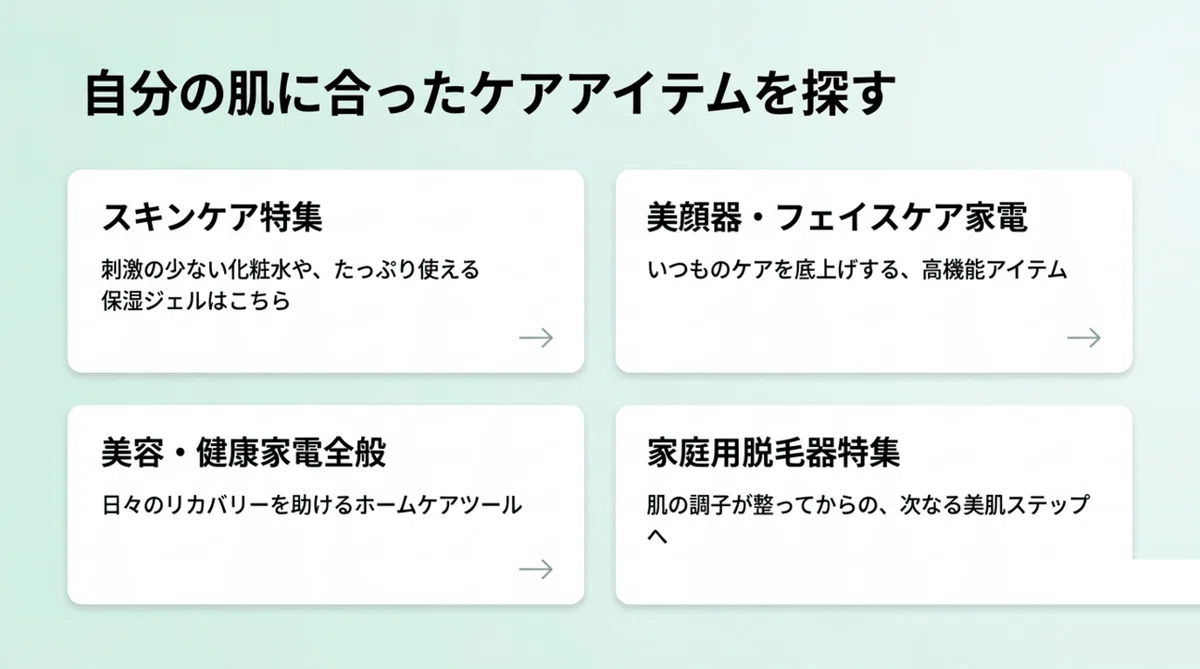 記録的猛暑:日焼け後の保湿とあわせて選びたい良いものの図解