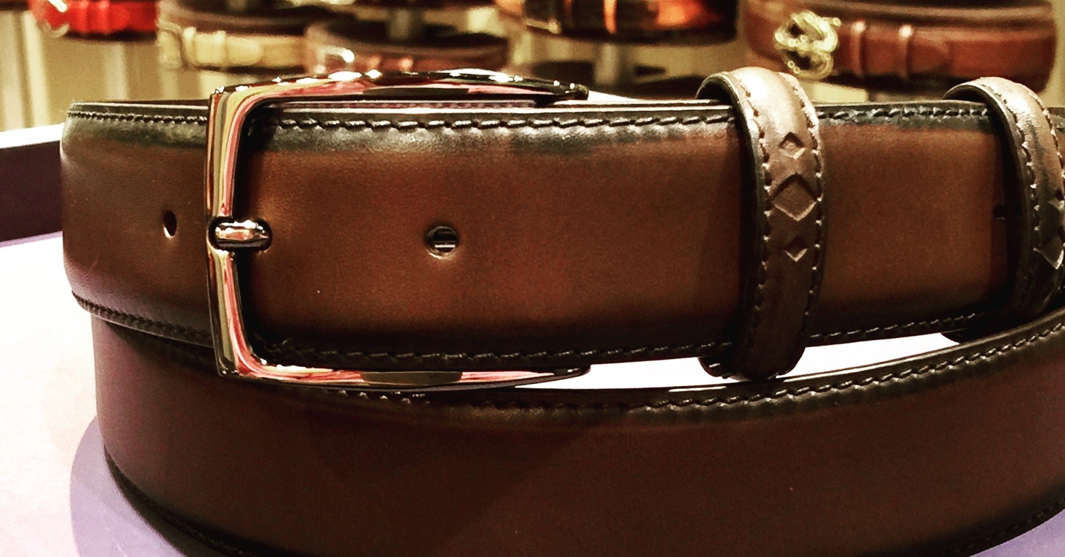 スーツ用ブラウンベルトの選び方 才門伸光 ベルトマイスター Note
