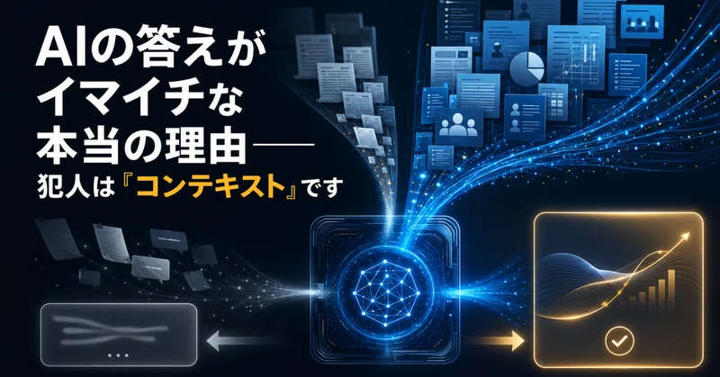 AIの答えがイマイチな本当の理由──犯人は「コンテキスト」です eyecatch
